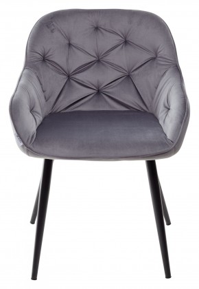 Стул BREEZE BLUVEL-14 GREY, велюр / черный каркас М-City в Нытве - nytva.mebel24.online | фото 5