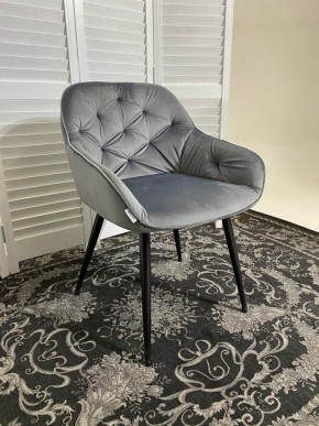 Стул BREEZE BLUVEL-14 GREY, велюр / черный каркас М-City в Нытве - nytva.mebel24.online | фото 6