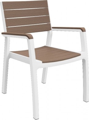 Стул c подлокотниками Гармония (Harmony armchair) белый-капучино в Нытве - nytva.mebel24.online | фото 2