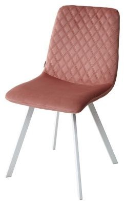 Стул DAIQUIRI BLUVEL-52 PINK / белый каркас, велюр М-City в Нытве - nytva.mebel24.online | фото 1