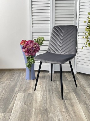Стул DUKE BLUVEL-14 GREY, велюр / черный каркас М-City в Нытве - nytva.mebel24.online | фото 4