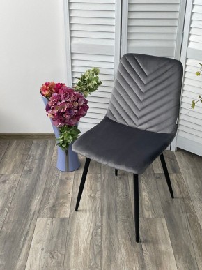 Стул DUKE BLUVEL-14 GREY, велюр / черный каркас М-City в Нытве - nytva.mebel24.online | фото 5
