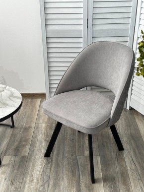 Стул DUNA 360 град. поворот. B22 Серый, велюр / черный каркас, М-City в Нытве - nytva.mebel24.online | фото 8