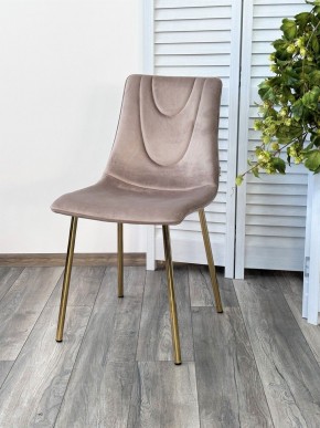 Стул ELLI BLUVEL-40 Бежевый, велюр / золотой каркас М-City в Нытве - nytva.mebel24.online | фото 4