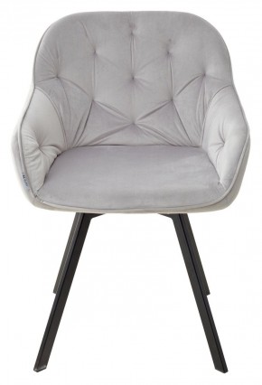 Стул GALE 360 град. поворот. BLUVEL-03 LIGHT GREY, велюр/ черный каркас, М-City в Нытве - nytva.mebel24.online | фото 3