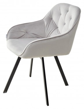 Стул GALE 360 град. поворот. BLUVEL-03 LIGHT GREY, велюр/ черный каркас, М-City в Нытве - nytva.mebel24.online | фото 5