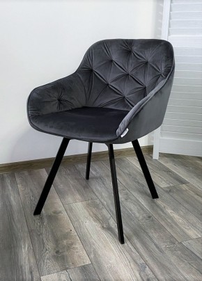 Стул GALE 360 град. поворот. BLUVEL-14 GREY, велюр/ черный каркас, М-City в Нытве - nytva.mebel24.online | фото 6