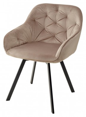 Стул GALE 360 град. поворот. BLUVEL-40 BEIGE, велюр/ черный каркас, М-City в Нытве - nytva.mebel24.online | фото 1