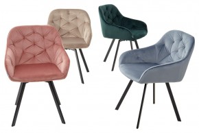 Стул GALE 360 град. поворот. BLUVEL-40 BEIGE, велюр/ черный каркас, М-City в Нытве - nytva.mebel24.online | фото 3