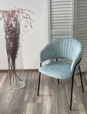Стул ГЕММА, цвет RAIN 7 breeze, велюр / черный каркас М-City в Нытве - nytva.mebel24.online | фото 4