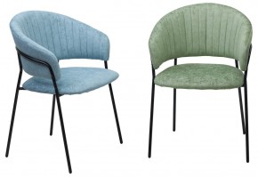 Стул ГЕММА, цвет RAIN 7 breeze, велюр / черный каркас М-City в Нытве - nytva.mebel24.online | фото 6
