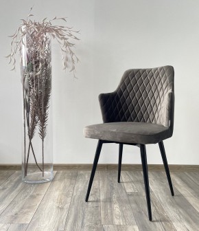 Стул HERMAN 360 град. ГРАФИТ #14, велюр / черный каркас М-City в Нытве - nytva.mebel24.online | фото 2