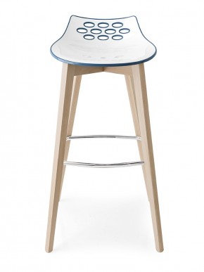 Стул JAM W CB/1487, ash.P12 smoke/ P799-P12P WHITE/ GLOSSY SKY BLUE в Нытве - nytva.mebel24.online | фото