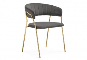 Стул на металлокаркасе Kamelia 1 dark gray / gold в Нытве - nytva.mebel24.online | фото