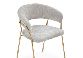 Стул на металлокаркасе Kamelia 1 light gray fabric / gold в Нытве - nytva.mebel24.online | фото 6