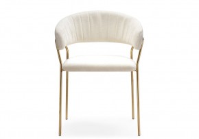 Стул на металлокаркасе Kamelia 1 white fabric / gold в Нытве - nytva.mebel24.online | фото 3