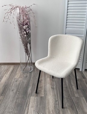 Стул RIYA UF992-01 Белый, teddy / черный каркас М-City в Нытве - nytva.mebel24.online | фото 5