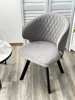 Стул SKAT 360 град. поворот. B22 Серый, велюр / черный каркас, М-City в Нытве - nytva.mebel24.online | фото 3