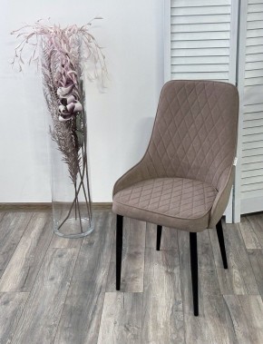 Стул ТУРИН, цвет B5 Капучино, велюр / черный каркас М-City в Нытве - nytva.mebel24.online | фото 3