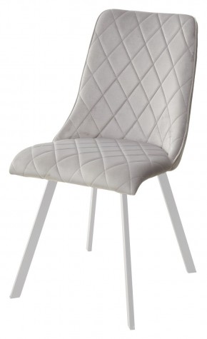 Стул TYCOON BLUVEL-03 LIGHT GREY / белый каркас М-City в Нытве - nytva.mebel24.online | фото 1