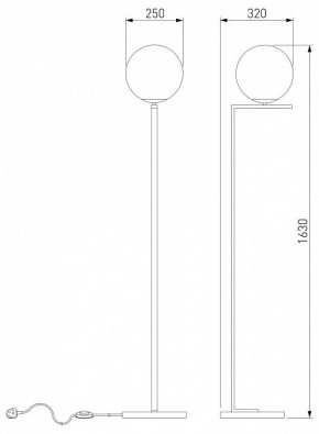 Торшер Eurosvet Shape 01214/1 хром в Нытве - nytva.mebel24.online | фото 3