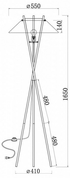 Торшер Maytoni Bastone MOD006FL-01B в Нытве - nytva.mebel24.online | фото 4