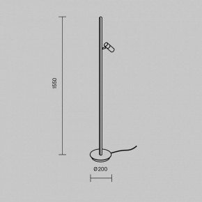 Торшер Maytoni Thin MOD395FL-L28B3K в Нытве - nytva.mebel24.online | фото 5