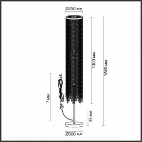 Торшер Odeon Light Chokka 5028/3F в Нытве - nytva.mebel24.online | фото 4