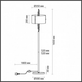 Торшер Odeon Light Margaret 5415/3F в Нытве - nytva.mebel24.online | фото 4