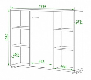 Тумба комбинированная Домино нельсон ПУ-60-2 в Нытве - nytva.mebel24.online | фото 2