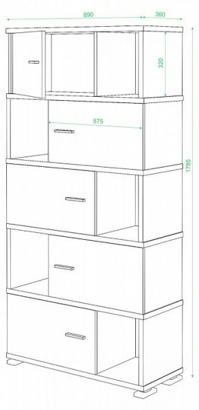 Тумба комбинированная Домино нельсон СБ-30/5 в Нытве - nytva.mebel24.online | фото 2