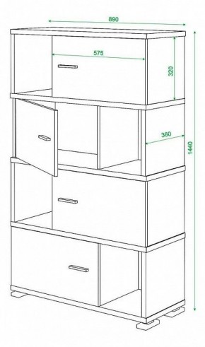 Тумба комбинированная Домино СБ-30/4 в Нытве - nytva.mebel24.online | фото 3