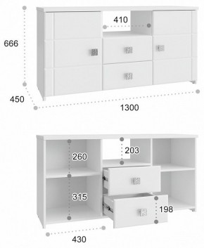 Тумба комбинированная Изабель ИЗ-53К в Нытве - nytva.mebel24.online | фото 3