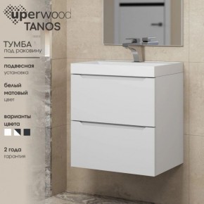 Тумба под раковину Uperwood Tanos 60 см, подвесная, белая матовая в Нытве - nytva.mebel24.online | фото 5