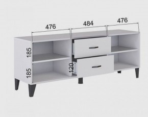 Тумба под ТВ ТВМ-6 (белый) в Нытве - nytva.mebel24.online | фото 2