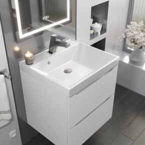 Тумба с раковиной Uperwood Tanos 50 см, подвесная, белая матовая в Нытве - nytva.mebel24.online | фото 9