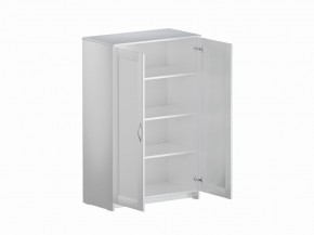 Тумба СИРИУС двухдверная высокая, цвет белый в Нытве - nytva.mebel24.online | фото 3