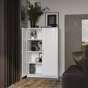 Тумба СИРИУС двухдверная высокая, цвет белый в Нытве - nytva.mebel24.online | фото 4