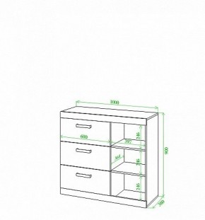 Тумба Toivo Км100 в Нытве - nytva.mebel24.online | фото 2
