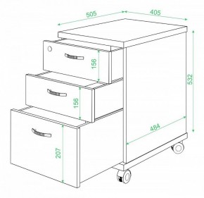 Тумбочка Домино ТС-2 в Нытве - nytva.mebel24.online | фото 3