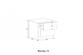 ВИНТЕР - 13 Тумба прикроватная в Нытве - nytva.mebel24.online | фото 2