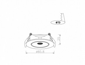 Встраиваемый светильник Arte Lamp Kaus A4761PL-1WH в Нытве - nytva.mebel24.online | фото 3
