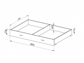 Ящик для металлических кроватей 120*190 (Венге) в Нытве - nytva.mebel24.online | фото 2