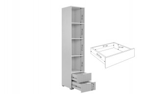 ЗЕФИР Гостиная К1 (белое дерево/белый муар) в Нытве - nytva.mebel24.online | фото 6