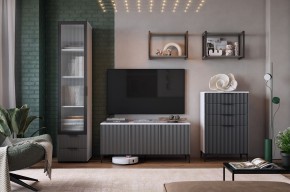 ЗЕФИР Гостиная К2 (белое дерево/черный муар) в Нытве - nytva.mebel24.online | фото