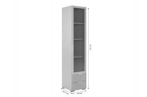ЗЕФИР Гостиная К2 (белое дерево/черный муар) в Нытве - nytva.mebel24.online | фото 6